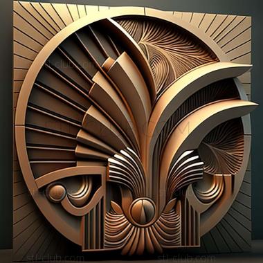 3D model art deco (STL)